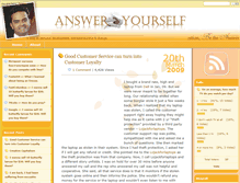 Tablet Screenshot of answeryourself.com